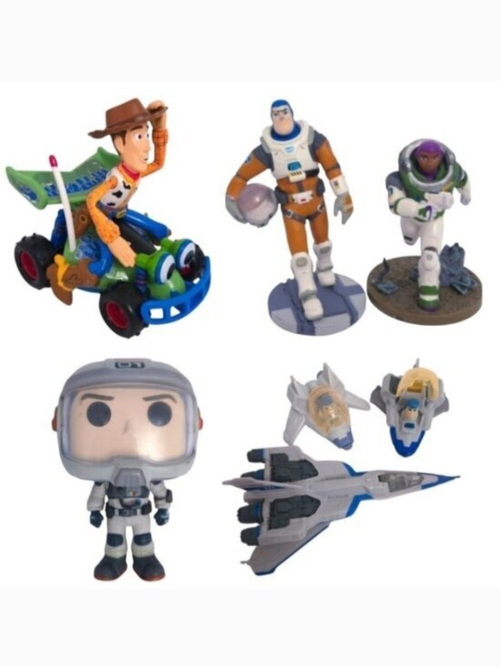 Disney Toy Story Lightyear Planes, Car, Funko & Action Figures Set (Lot of 7)